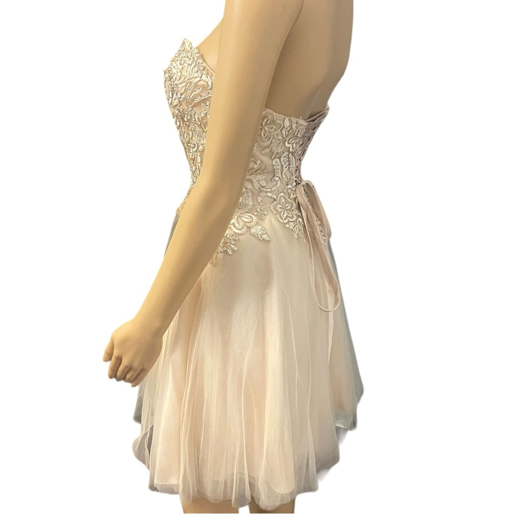 BOU BOU EMBELLISHED TUBE TULLE GOWN